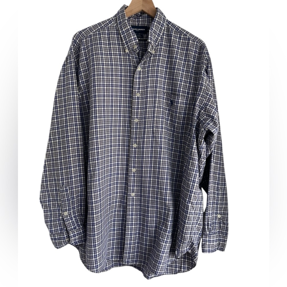 Ralph Lauren Mens Tilden Cotton Golf Long Sleeve Shirt Size XL